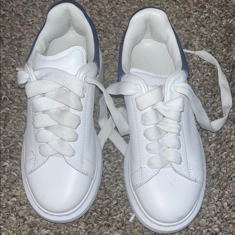 Alexander McQueen White Sneakers Minimalist Design